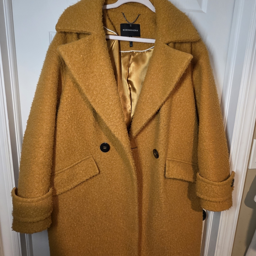 BCBGMaxAzria Mustard Teddy Jacket